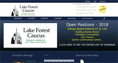 Desktop Screenshot of lakeforestcaucus.com